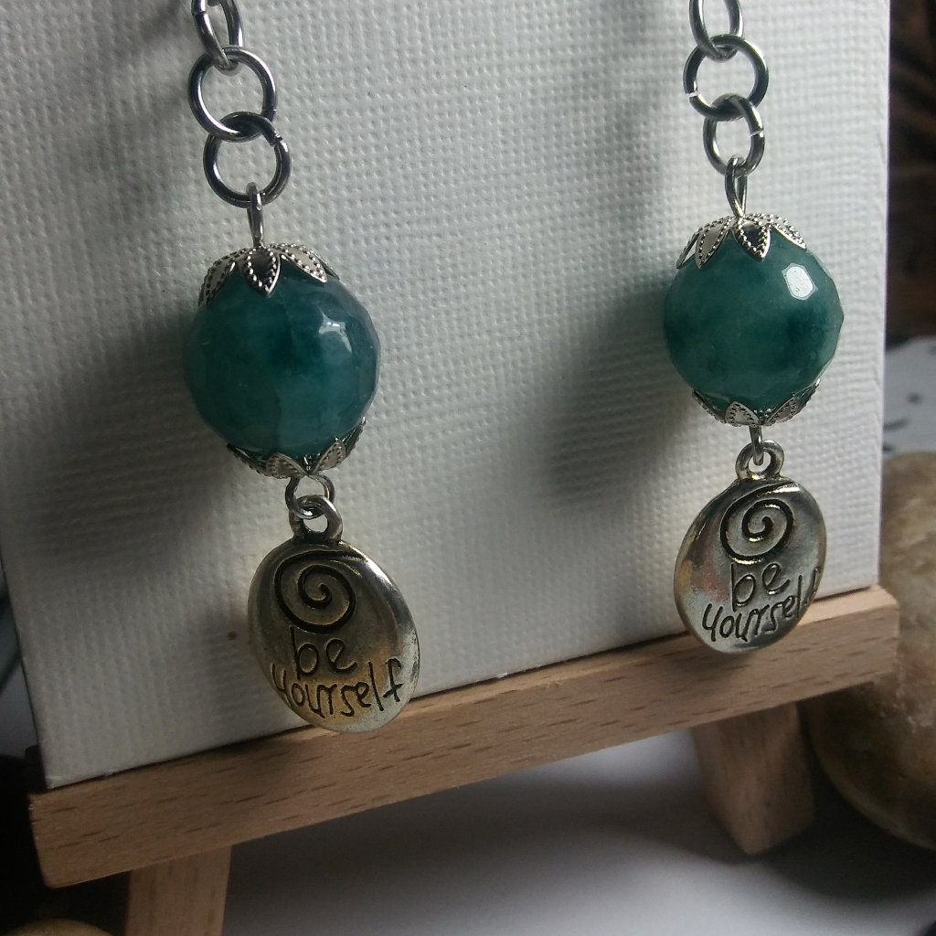 Silver Gemstone Earrings